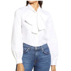 NWOT Halogen White Blouse